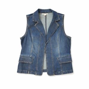 Women’s Coldwater Creek Denim Vest - Size 14